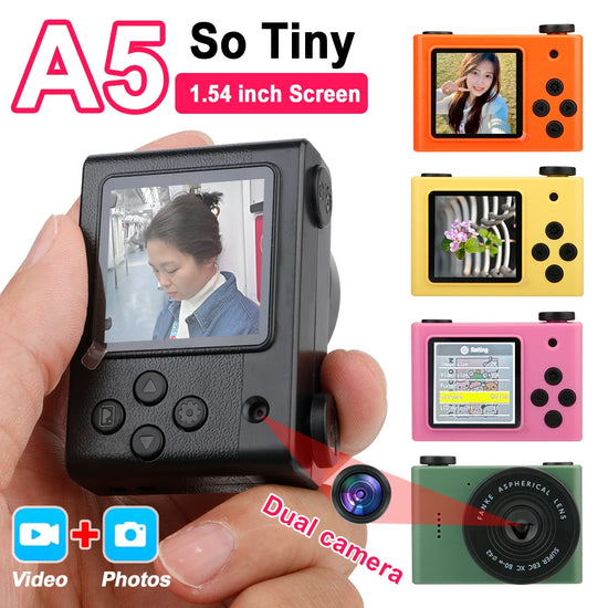 0-64G Mini 720P Small Digtal Camera with Screen Bodycam Compact Kids Camcorder Indoor Outdoor Sport Video DV Recorder Body Cam