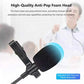 1.5m Mini Portable Lavalier Microphone Condenser Clip-on Lapel Mic Wired USB 3.5mm Type C Microphone For Laptop PC DSLR Camera