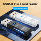 2-in-1 Multi Functional USB 3.0 Card ReaderMicro SD TFMemoryCardReaderUSBFlashDrive CardreaderAdapter For PCLaptops Accessories
