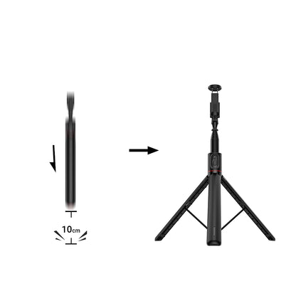 ACEFAST Selfie Stick Automatic Pop-Up Tripod with Bluetooth Remote Control Aluminum Alloy Live Broadcast Holder Extendable 1.77M