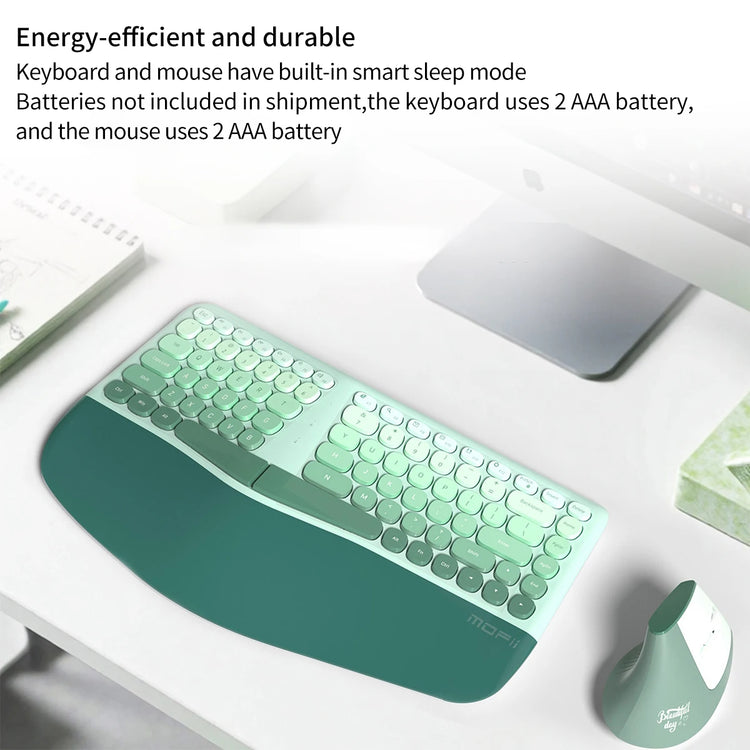 MOFii 1 Set Ergonomic Wireless Keyboard and Mouse Combo - ElectronAge