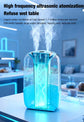 2200ML Air Humidifier USB Double Spray Port Mist Spray Heavy Fog Aroma Diffuser Essential Oils Color Light for Home Bedroom Gift