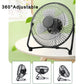 4/6/8" Desktop Portable USB Electric Desktop Fan with 2 Adjustable Speeds 4 Blades for Strong Airflow, And 360° Adjustable Angle