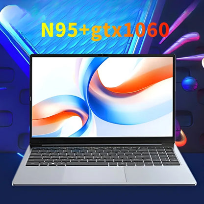 15.6" Slim Gaming Laptop Intel N95 GTX1060 Portable Laptops notbook computer pc Keyboard Backlight  Windows 11 cheap price deals