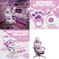 Cute Cat Ear Gaming Chair with Lumbar Support - ElectronAge