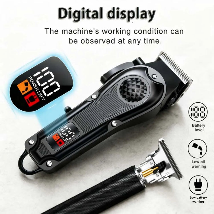 YUKU Professional Hair Clippers with LED Display - ElectronAge