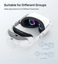 6000mAh VR Headset Charging Accessories for META Quest 2 One Button Retractable Easy Installation Balance&Comfort