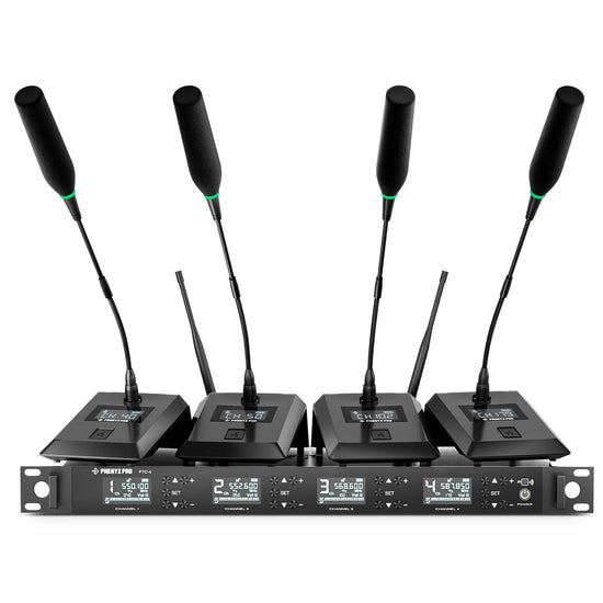 Phenyx Pro PTC-4 Wireless Conference Microphone System - ElectronAge