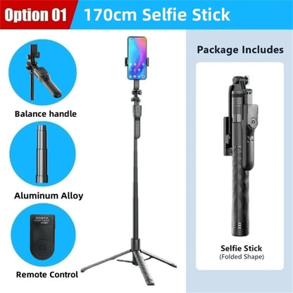 FANGTUOSI 1750mm Wireless Selfie Stick