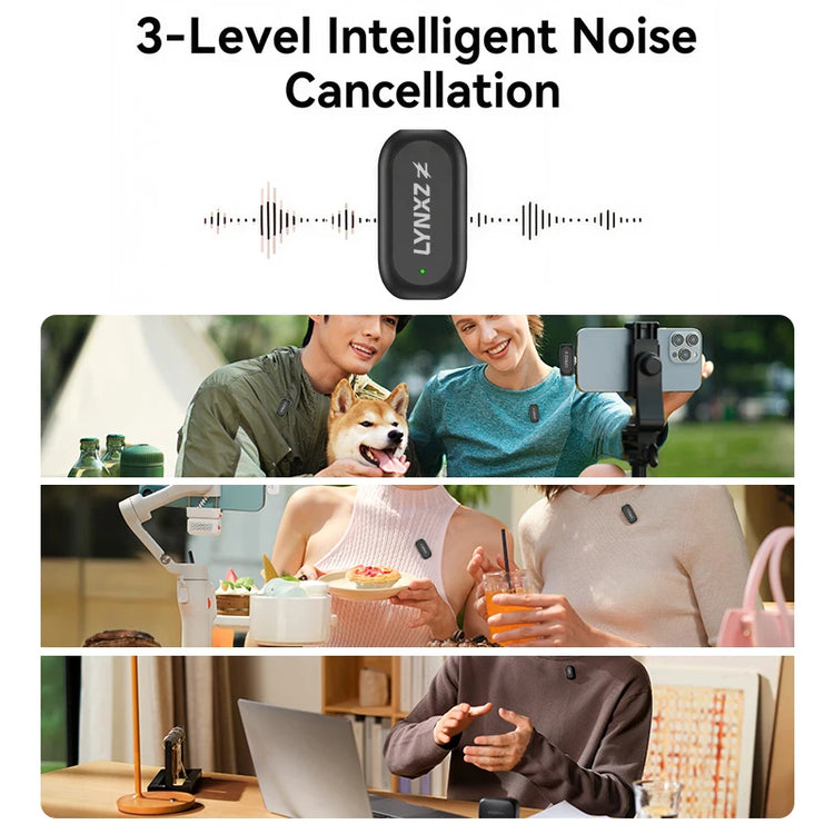 LYNXZ Mini 2 Wireless Lavalier Microphone - ElectronAge