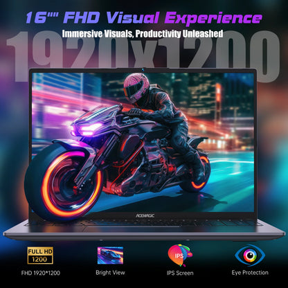 ACEMAGIC RX16 AMD Ryzen 7 7735HS 16 Ultra Slim Laptop - ElectronAge
