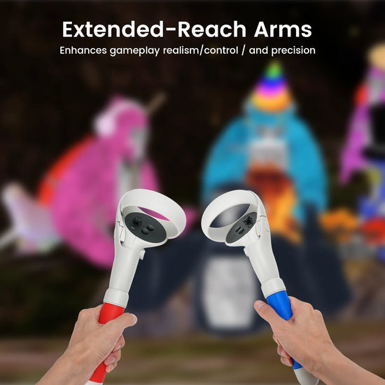 Ambison Handle Attachments for Meta Quest 2 Controller Accessories, VR Game Long Arms Sticks,Beat Saber Handles