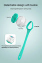 5 in 1 Electric Shower Cleaning Brush Set Rechargeable Long Handle Silicone Back Rubbing Brush for Bath Body Cleaning & Massage