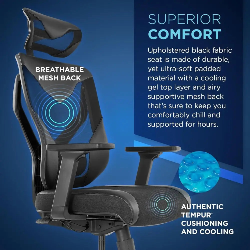 Auto-Adaptive Ergonomic Gaming Chair with Lumbar Support - ElectronAge