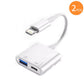 2-in-1 Lightning Type C OTG AdapterFor iPhone16 15 14 13 ProMax ipad To USB Cable 3.0 Converter For MouseKeyboardCameraCardReade