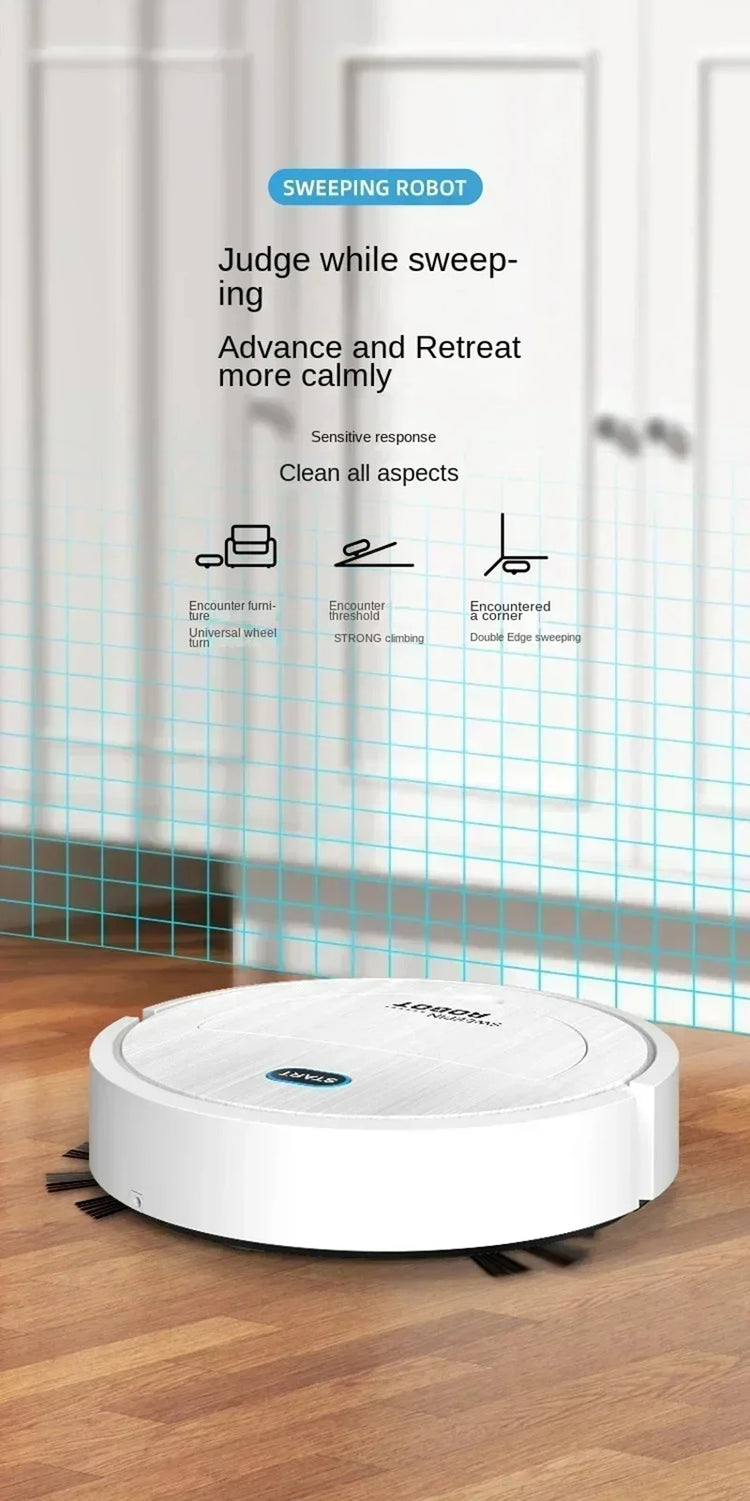 XMSJ 3 in 1 Smart Sweeping Robot Vacuum Cleaner - ElectronAge