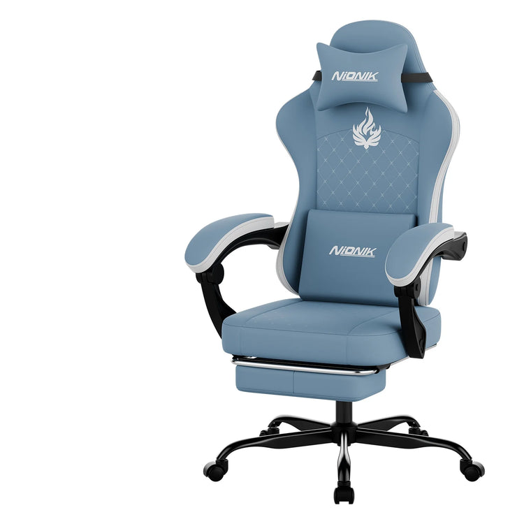 wotsta Gaming Chair with Footrest - ElectronAge