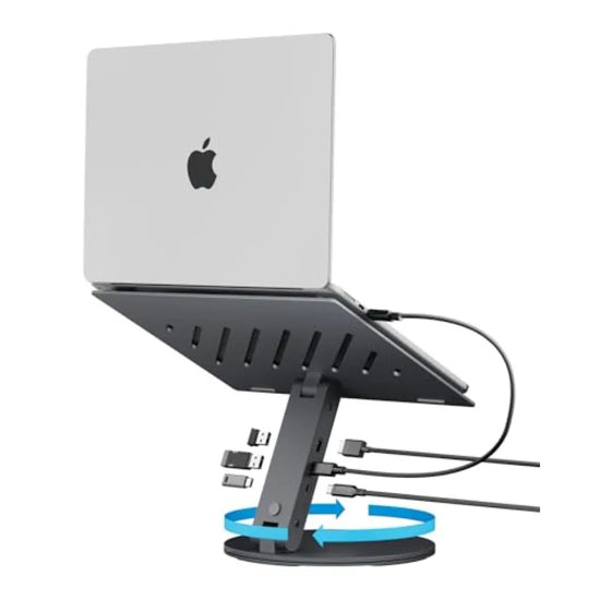 ArcDock Laptop Stand with 6-in-1 Hub - ElectronAge