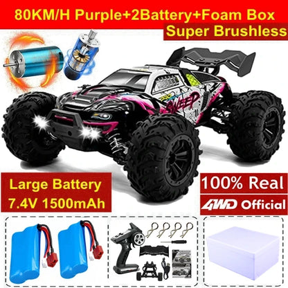 4WD 1:16 80KM/H Super Brushless 50KM/H Brushed RC