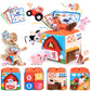Soft Plush Baby Tissue Box Toys Animals Farm with Sound Montessori Toys Early Education Sensory Toy Boy Girl Infant Newborn Gift