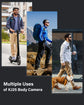 BOBLOV KJ25 Body Camera 3000mAh Battery for 13 Hours Video Shooting Audio Camcorders Night Vision Body Worn Mini Camera