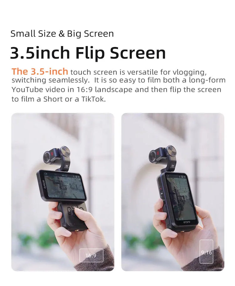 ORDRO M5 Handheld Pocket Digital Camera - ElectronAge