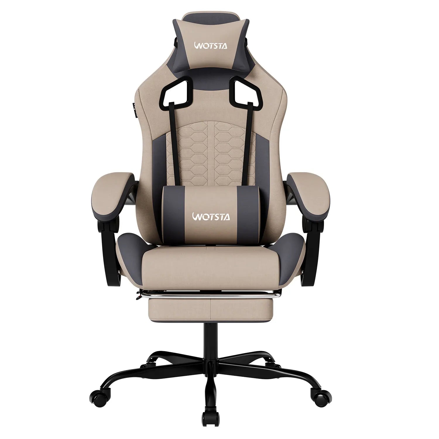 WOTSTA Metal Gaming Chair with Footrest - ElectronAge