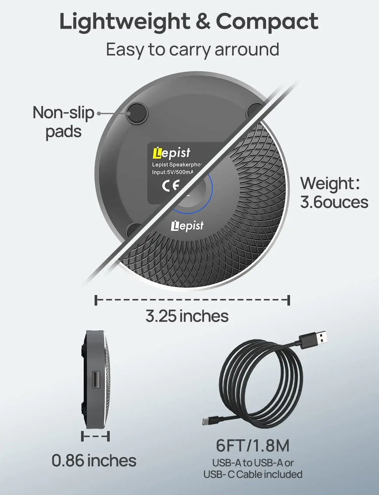 JOUNIVO Conference Microphone with 5-in-1 Usb Adapter - ElectronAge