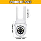 4pcs Ultra HD 1080P Wireless Security Cameras with Motion Tracking, Dual-Band WiFi & 5G, 360° View - Indoor/Outdoor Home Surveil