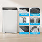 18lbs Portable Washing Machine 2.4 Cu Ft Full Automatic Washer with Drain Pump 10 Wash Programs 8 Water Levels for Home rtment