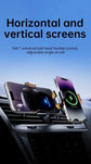 UYUXIO Wireless Car Charger Fast Charge Manual Clamping Air Vent Car Phone Holder for Samsung Android Phones iPhone 16 15 14 13