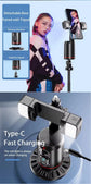 Roreta 2025 Selfie Stick Gimbal Stabilizer For Smartphone With Bluetooth Remote Intelligent AI Gesture Control Anti Shake Tripod