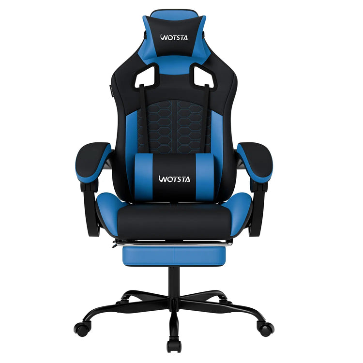 WOTSTA Metal Gaming Chair with Footrest - ElectronAge