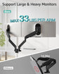 Dual Monitor Desk Mount for 39" Ultrawide Screens - ElectronAge