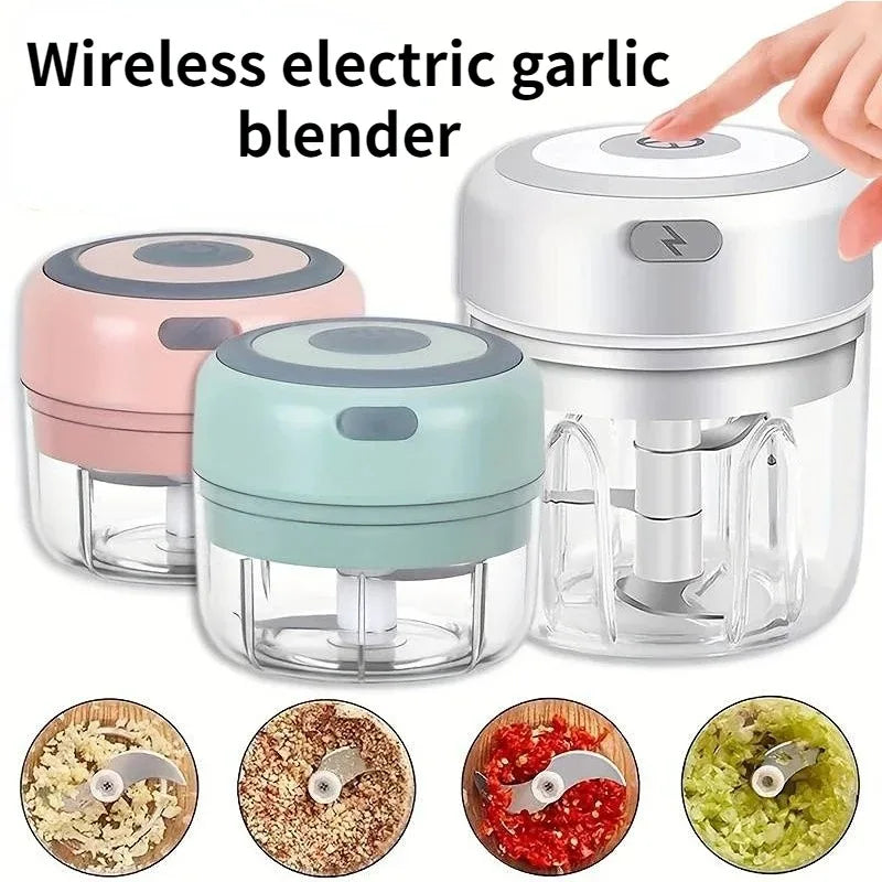 100ML/250ML Electric Meat Mincer Garlic Chopper - ElectronAge