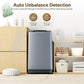 1.06 Cu.Ft. Portable Washing Machine 7.7LBS Full-Automatic Laundry Washer with Stainless Steel Drum 10 Wash Cycles Auto-Balance