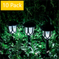 10pcs Solar LED Lawn Lights with Water Ripple Design, IP44 Waterproof for Garden, Yard, Poolside, and Outdoor Landscape Lighting
