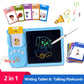 2 in 1 Talking Flash Cards & LCD Writing Tablet English Interactive Learning Machine Education Toy Gift for Boys Girls Toddler