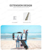 Q09 Selfie Stick Mini Tripod Handheld Stabilizer With Three-Color Fill Light 360°Rotating Aluminium Alloy Rod for Smartphones