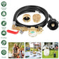 Propane Tank Refill Adapter Propane Bottle Connector With Glow In The Dark Gauge Brass Connector With Hose For Outdoor Stove BBQ