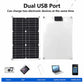 1200W Solar Panel Charger with 100A Controller Dual USB 12V Battery Charging System for Outdoor Camping Car Yacht RV Hiking