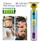 T9 Original Professional Hair Trimmer for Men - Colorful Smooth Feel Body, LED, Sharp Blade, Portable Clipper