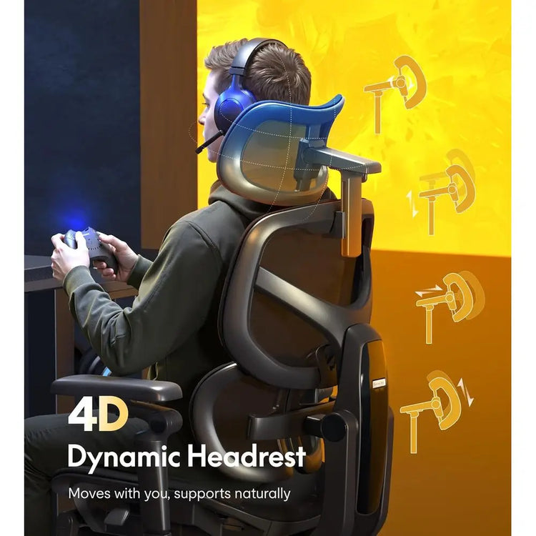 Ergonomic Gaming Chair with Adaptive Lumbar Support - ElectronAge