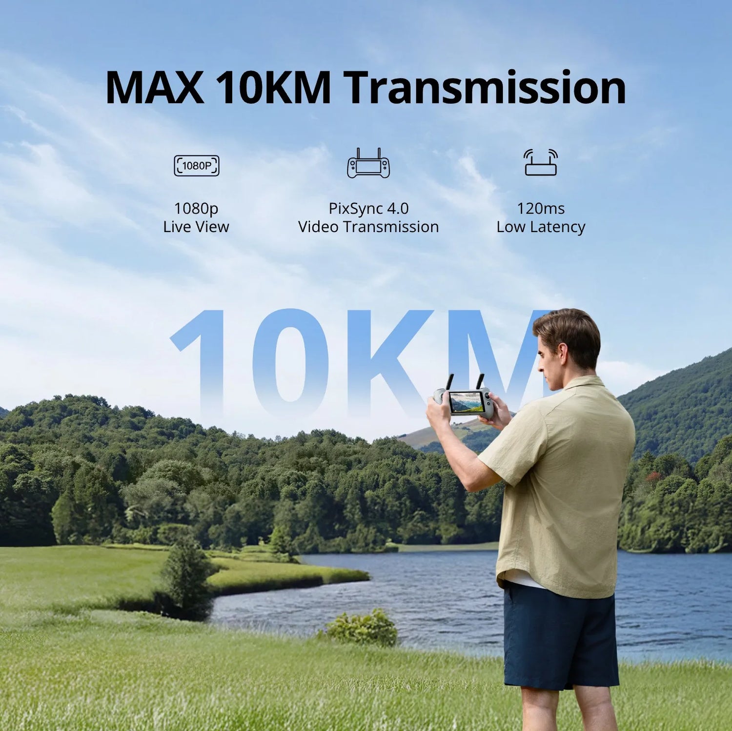 Potensic C0 ATOM 2 Drone with PTD 1 Remote Control 4K Video, 8K Photo Camera 10KM 2.7K Vertical Shoot, AI Night Shoting AI Track - ElectronAge