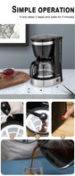 1.25L Electric Drip Coffee Maker 550W Household Coffee Machine 6 Cup Tea Coffee Pot Milk Coffee Maker for Gift 220V Sonifer