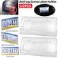1/2 Pack Clear License Plate Tag Frame Covers Shields Protector for Car/Truck