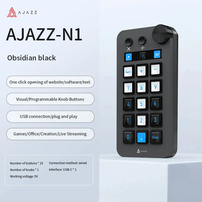 Ajazz N1 Programmable Macro Keyboard - ElectronAge