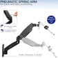 Height Adjustable Pneumatic Extended Arm Laptop Wall Mount - ElectronAge