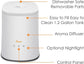 Top Fill Ultrasonic Cool Mist Humidifier for Bedroom, 1.2Gal Essential Oil Diffuser with Nightlight & Auto Shut-Off