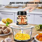 2L Electric Meat Grinder Food Chopper stainless-steel blades  Small Food Processor Removable Dicer 2 Speeds Meat Mincer